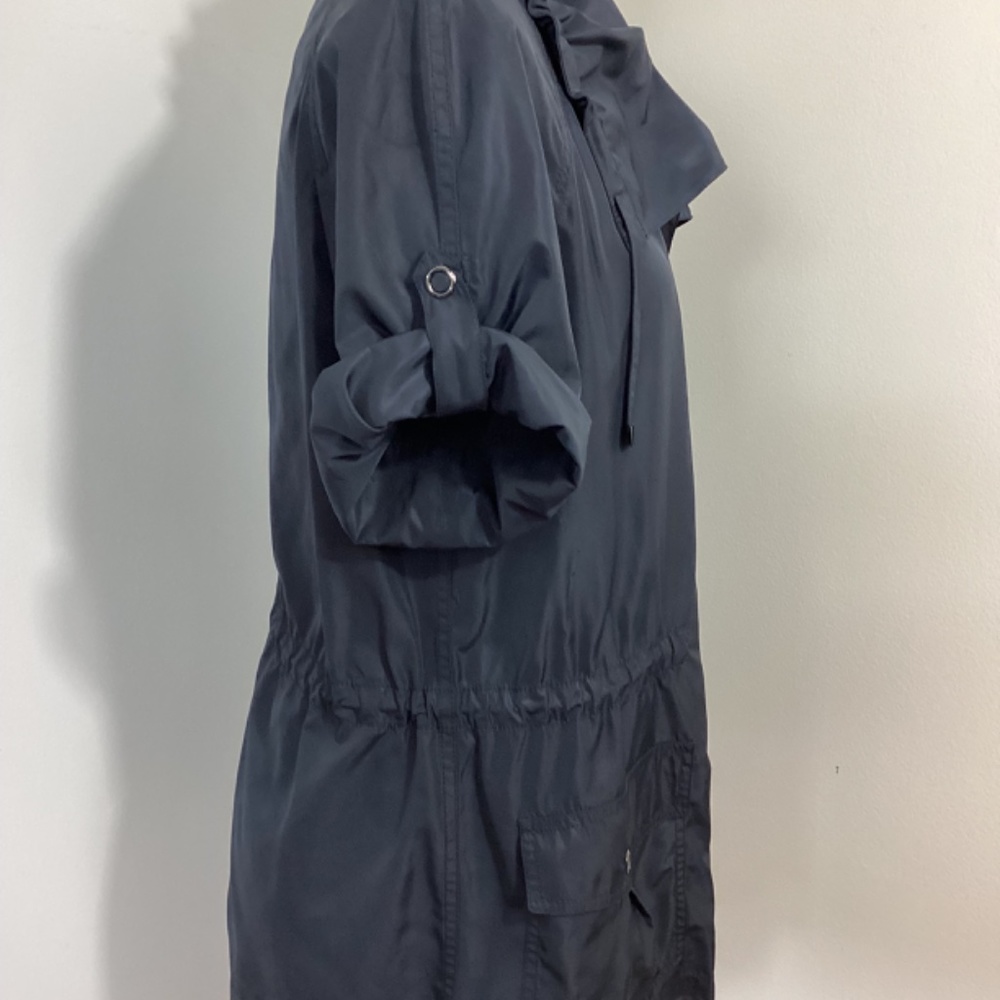 LAFAETTE 148 SZ MEDIUM NAVY SHORT SLEEVE PARKA JACKET CASUAL SPORT CHIC - Picture 3 of 13